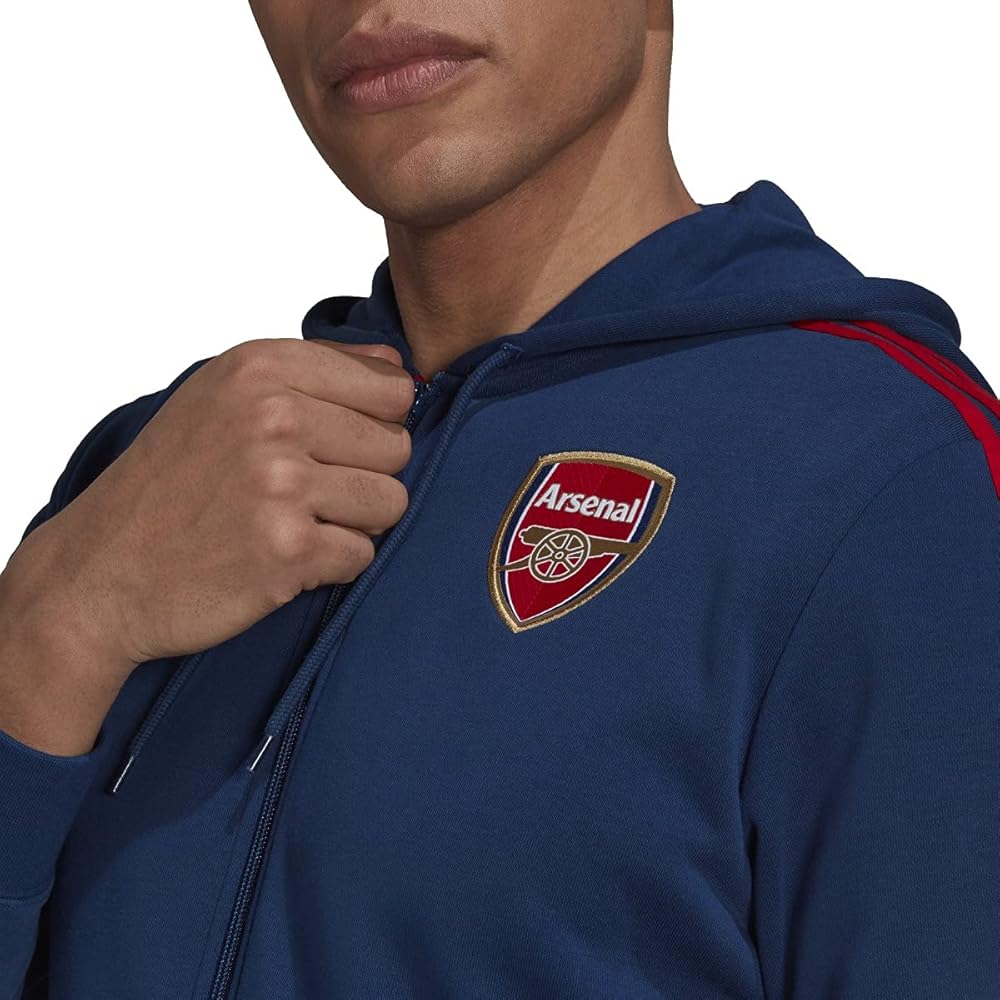Amazon.com: adidas Men's 2021-22 Arsenal 3 Stripes Full Zip